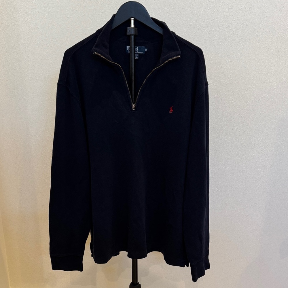 Polo‎ Ralph Lauren Navy Zip-Up Sweater